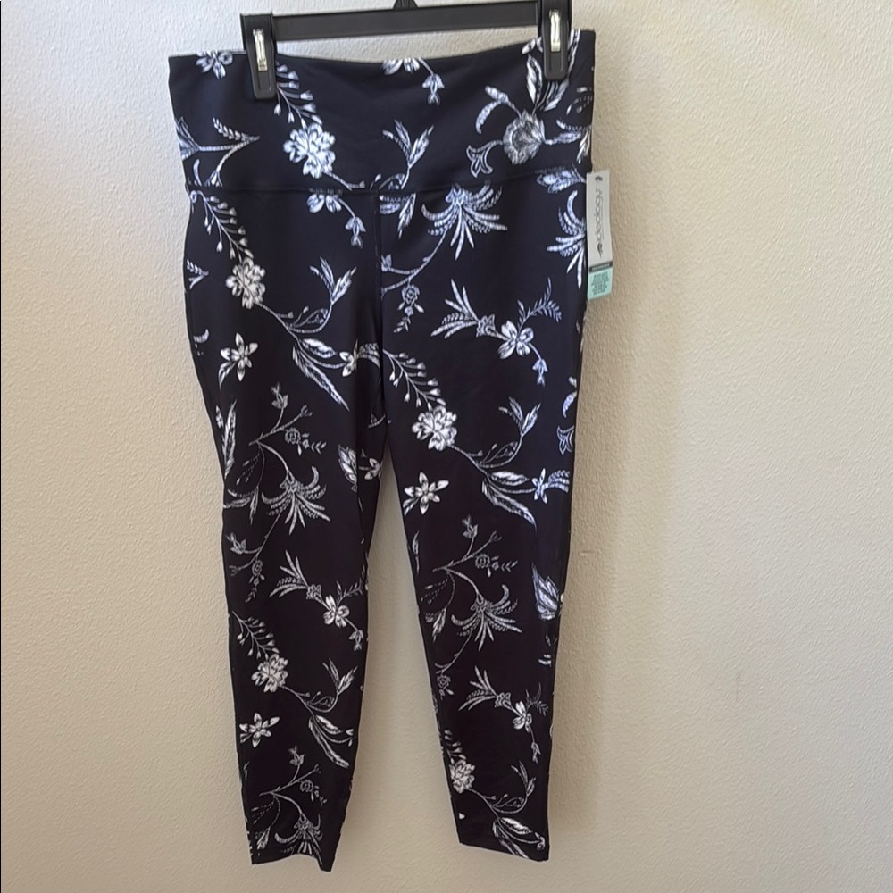 Ideology Black and White Floral Leggings
